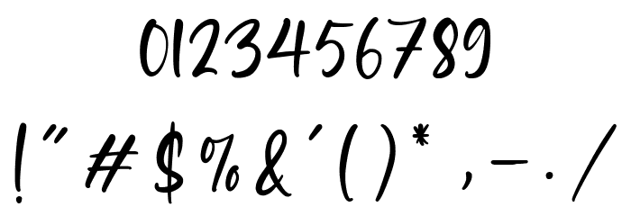 Glittery Font OTHER CHARS