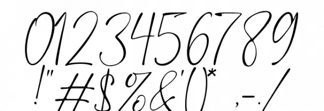 Glittery Font OTHER CHARS