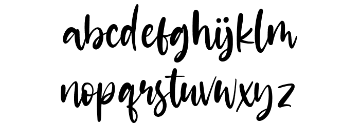 Glittery Font LOWERCASE