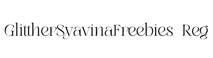 GlittherSyavinaFreebies-Reg  नि: शुल्क फ़ॉन्ट्स डाउनलोड