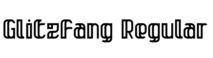 Glitzfang Regular  नि: शुल्क फ़ॉन्ट्स डाउनलोड