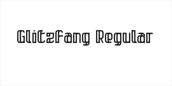 Glitzfang Regular Logo