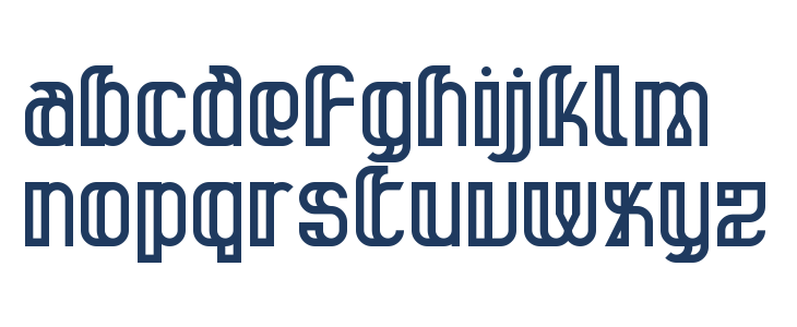 Glitzfang Regular Lowercase