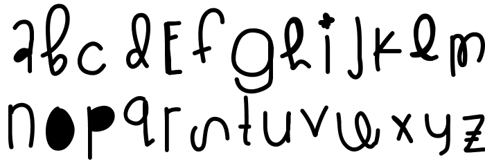 Glitzstick Font LOWERCASE