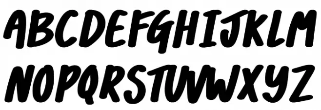 Glitzy Girl フォント 大文字