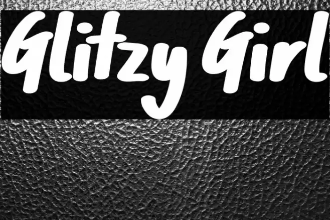 Glitzy Girl フォント examples