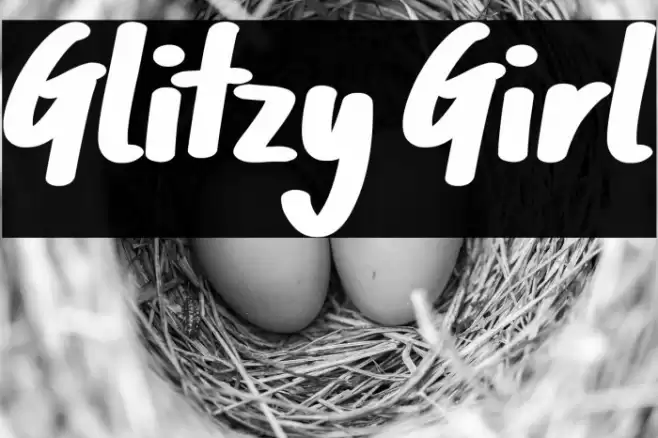 Glitzy Girl フォント examples
