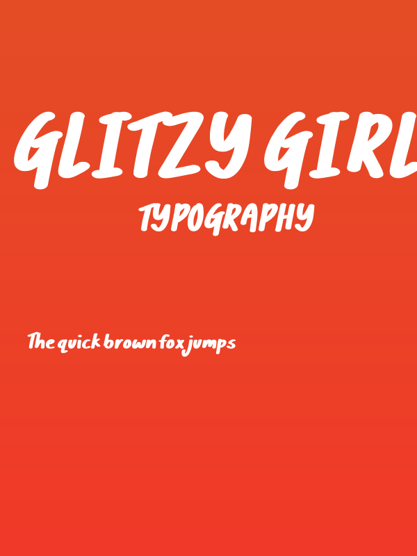 Glitzy Girl Poster
