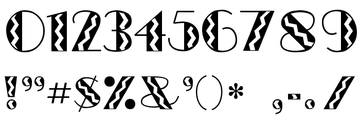 GlitzyFlash Regular Font OTHER CHARS