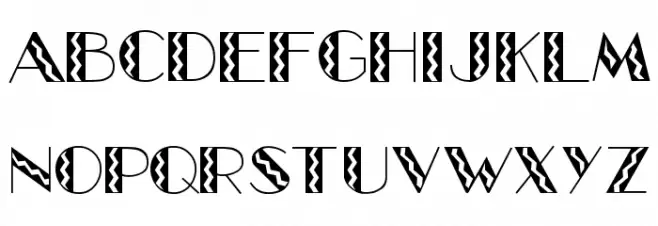 GlitzyFlash Regular 字体 大写