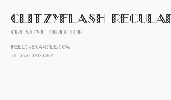 GlitzyFlash Regular Business Card