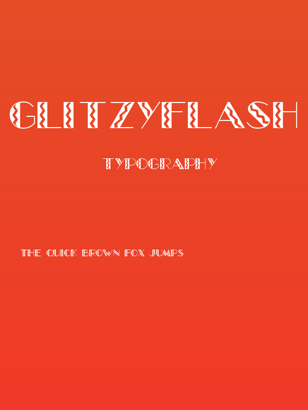 GlitzyFlash Regular Poster