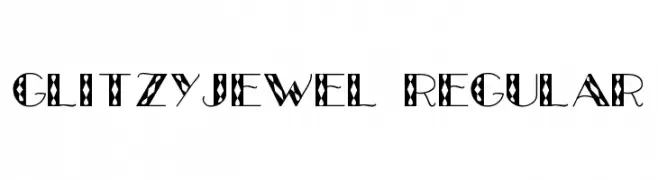 GlitzyJewel Regular  नि: शुल्क फ़ॉन्ट्स डाउनलोड