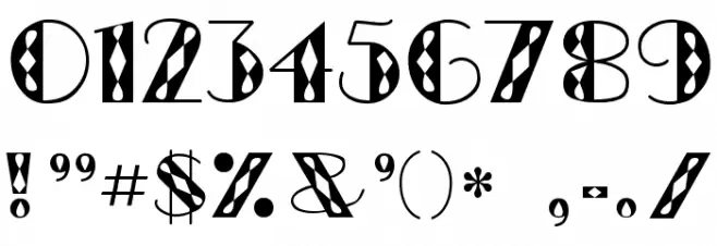 GlitzyJewel Regular Font OTHER CHARS