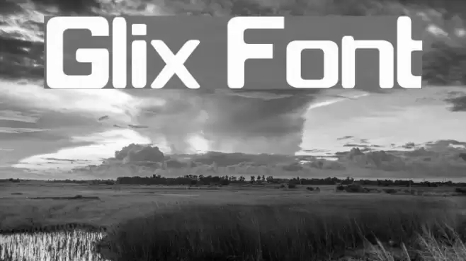 Glix Font examples