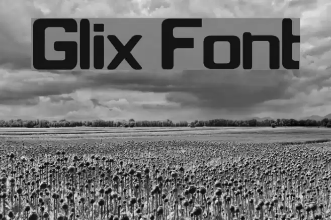 Glix Font examples