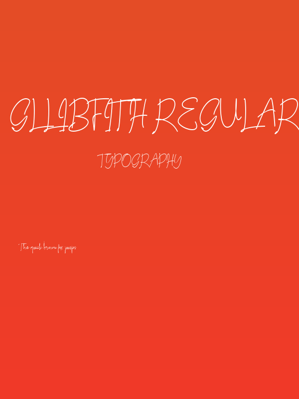 Gllibfith Regular Poster