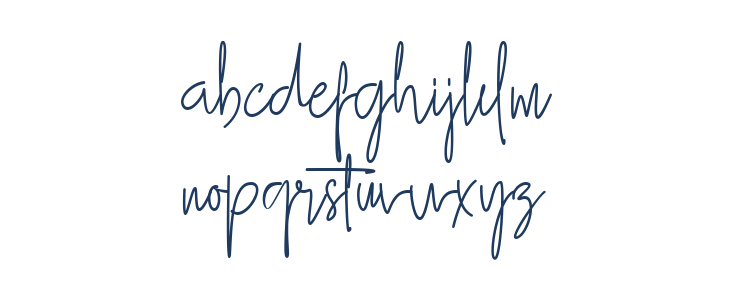 Gllibfith Regular Lowercase