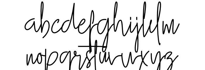 Gllibfith Font LOWERCASE