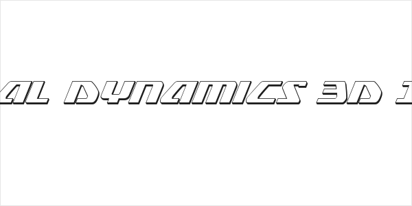 Global Dynamics 3D Italic Logo