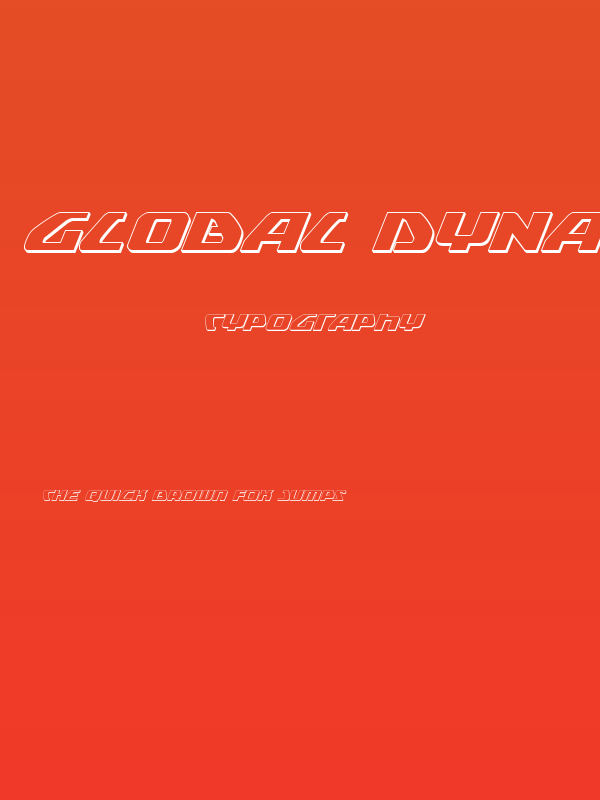 Global Dynamics 3D Italic Poster