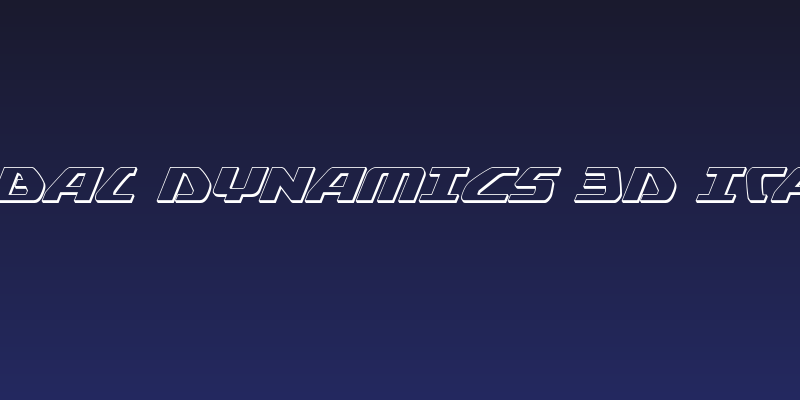 Global Dynamics 3D Italic Social Header