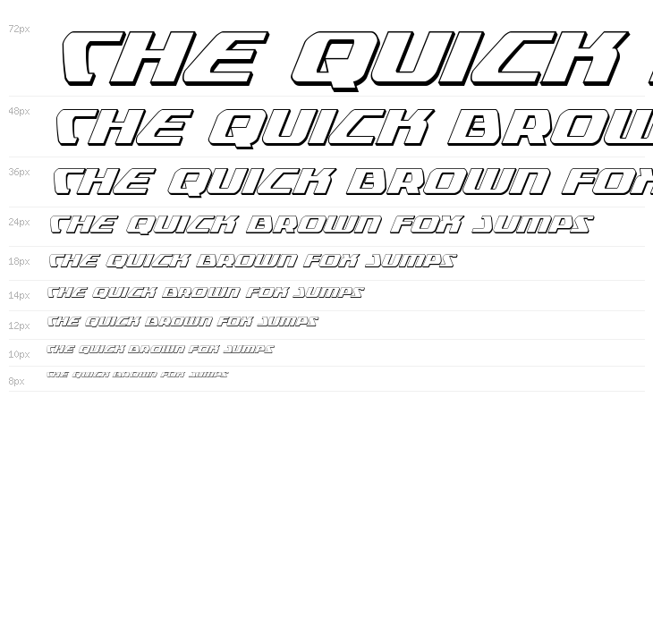 Global Dynamics 3D Italic Waterfall