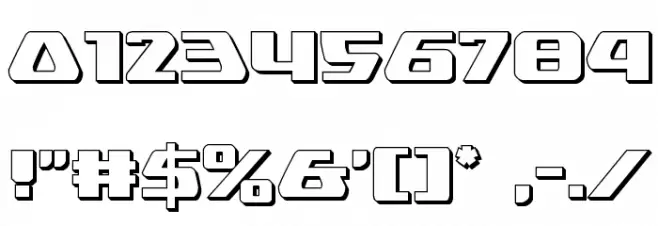 Global Dynamics 3D Font OTHER CHARS