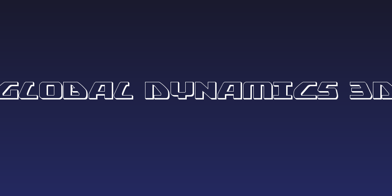 Global Dynamics 3D Social Header