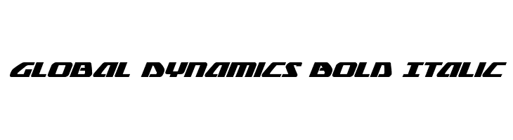 Global Dynamics Bold Italic  Fuentes Gratis Descargar