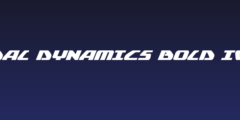 Global Dynamics Bold Italic Social Header