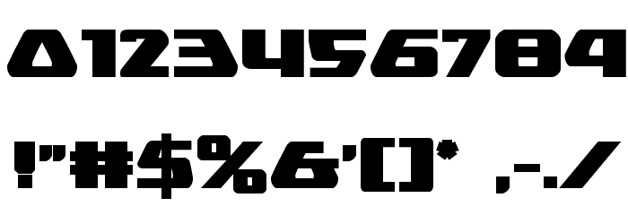 Global Dynamics Bold Font OTHER CHARS