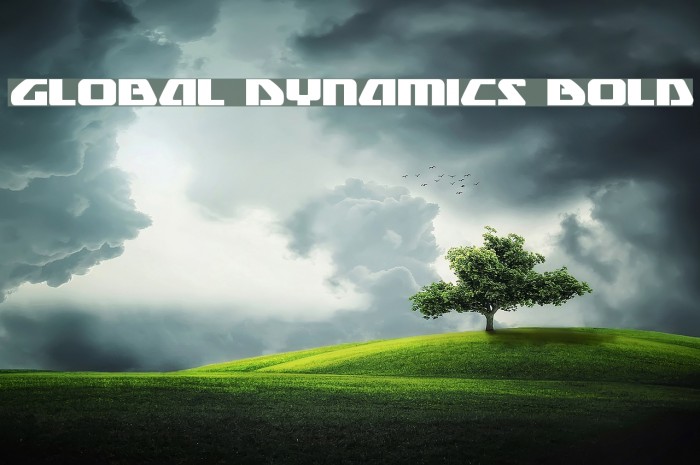 Global Dynamics Bold Font examples