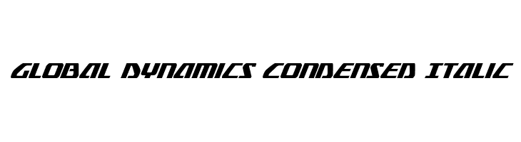 Global Dynamics Condensed Italic  لخطوط تنزيل
