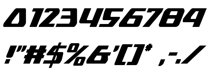 Global Dynamics Condensed Italic Font OTHER CHARS