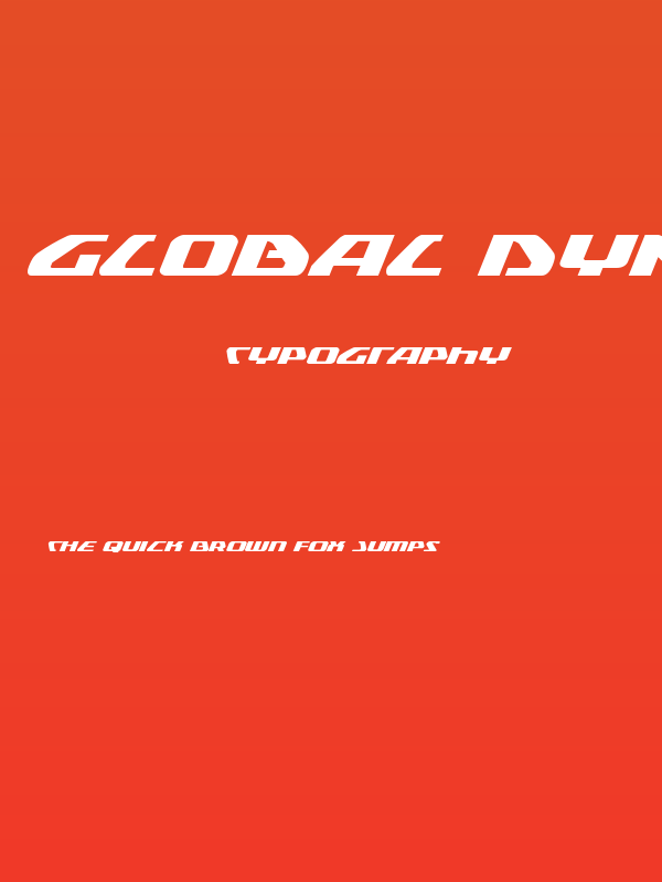 Global Dynamics Expanded Italic Poster