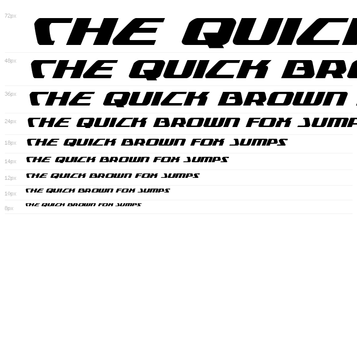 Global Dynamics Expanded Italic Waterfall