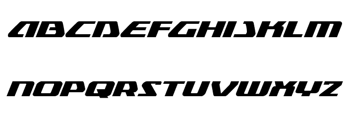 Global Dynamics Expanded Italic Font LOWERCASE