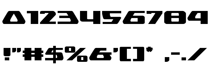 Global Dynamics Expanded Font OTHER CHARS