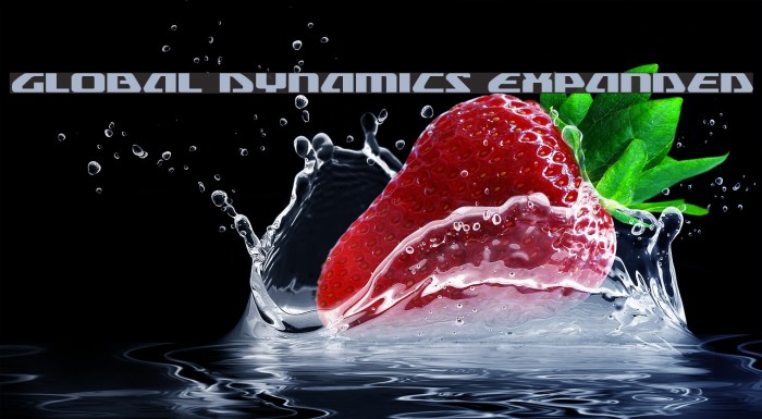 Global Dynamics Expanded Font examples