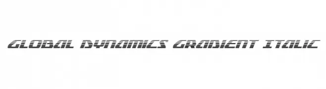 Global Dynamics Gradient Italic  नि: शुल्क फ़ॉन्ट्स डाउनलोड