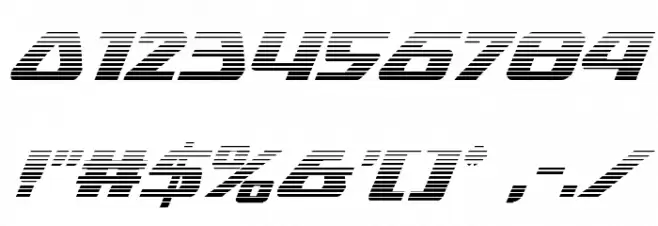 Global Dynamics Gradient Italic Font OTHER CHARS
