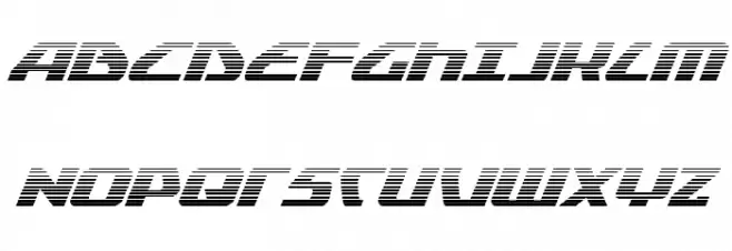 Global Dynamics Gradient Italic फ़ॉन्ट अपरकेस