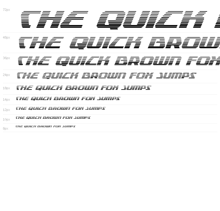 Global Dynamics Gradient Italic Waterfall