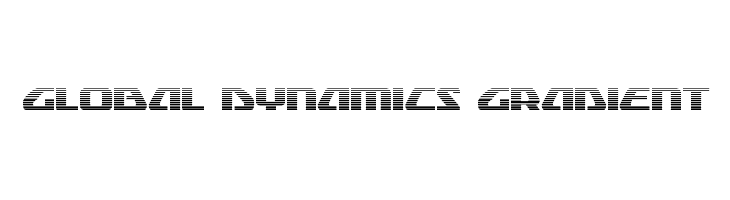 Global Dynamics Gradient Font