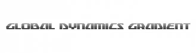 Global Dynamics Gradient  font caratteri gratis