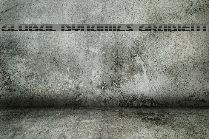 Global Dynamics Gradient Font examples