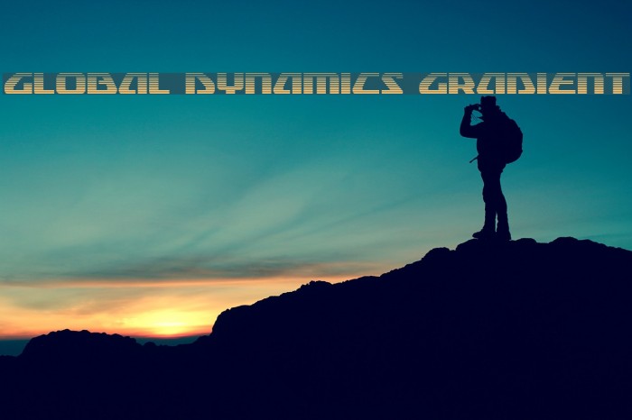 Global Dynamics Gradient Font examples
