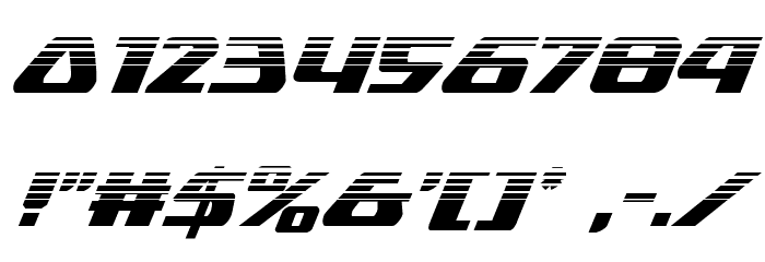 Global Dynamics Halftone Italic Font OTHER CHARS