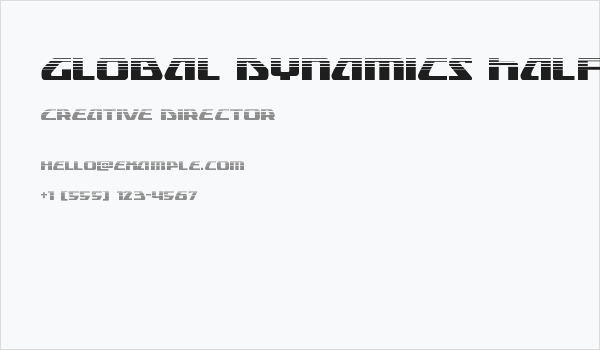 Global Dynamics Halftone Business Card